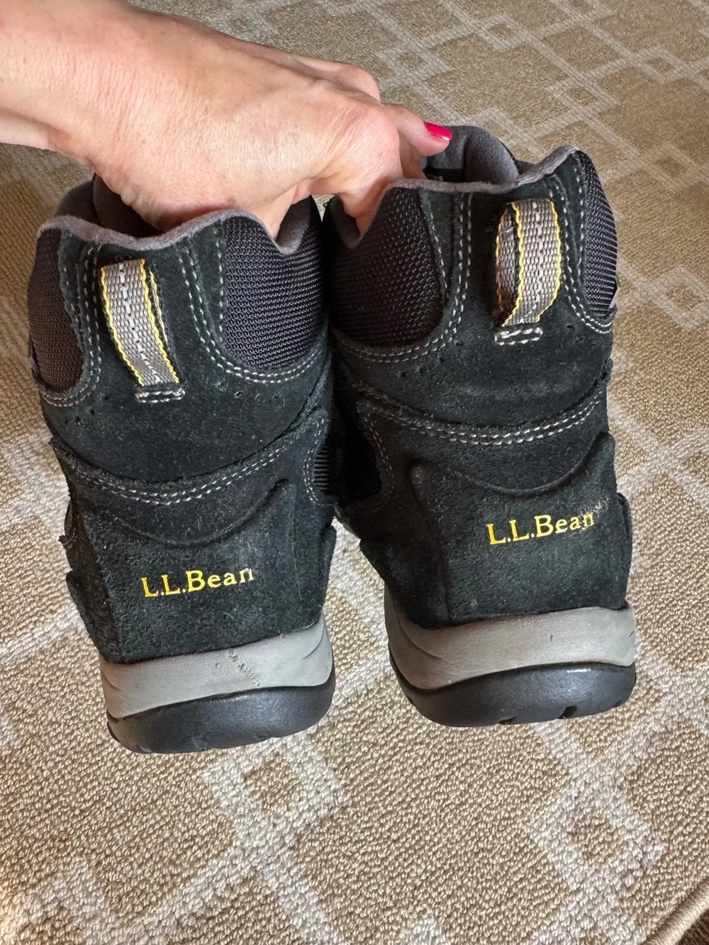L.L.Bean TEK2.5 Waterproof Hiking Boots Black Size 9.5 Wide
